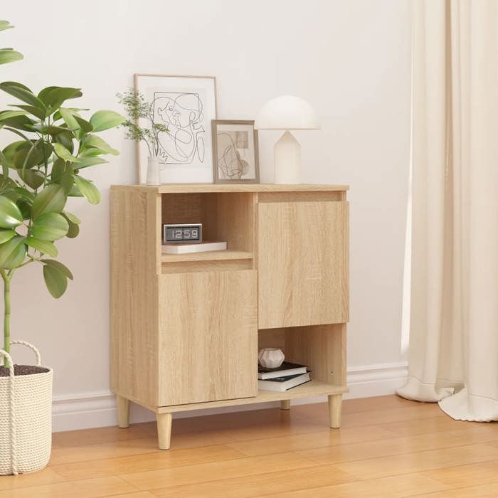 HSF®Meuble de séjour Contemporain - Buffet - chêne sonoma - 60x35x70cm - Bois dingénierie ckd16080