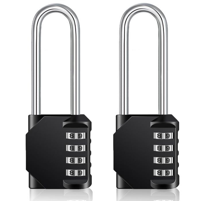 Cadenas à Code Extérieur Long - Pour Portail, Abri De Jardin, Combinaison, Sans Clé, Marque Générique