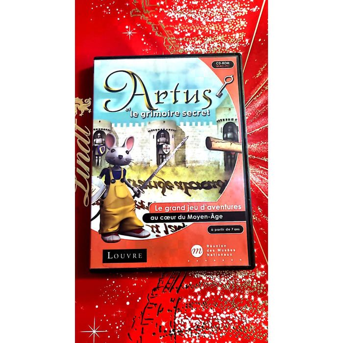 Réunion Des Musées Nationaux Artus Et Le Grimoire Secret – Jeu PC Cd-Rom / Mac – Aventure / Éducatif – Version Française