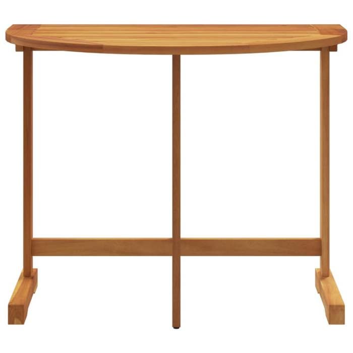 Black Friday Table pliable de balcon - BURKE - Petite table - 90x60x72 cm bois dacacia solide TTT1019