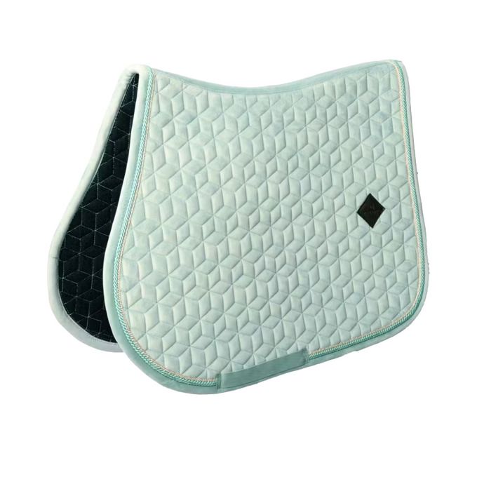 Comparer les prix de Tapis de selle pour cheval Kentucky Horsewear Velvet - Bleu - Poney