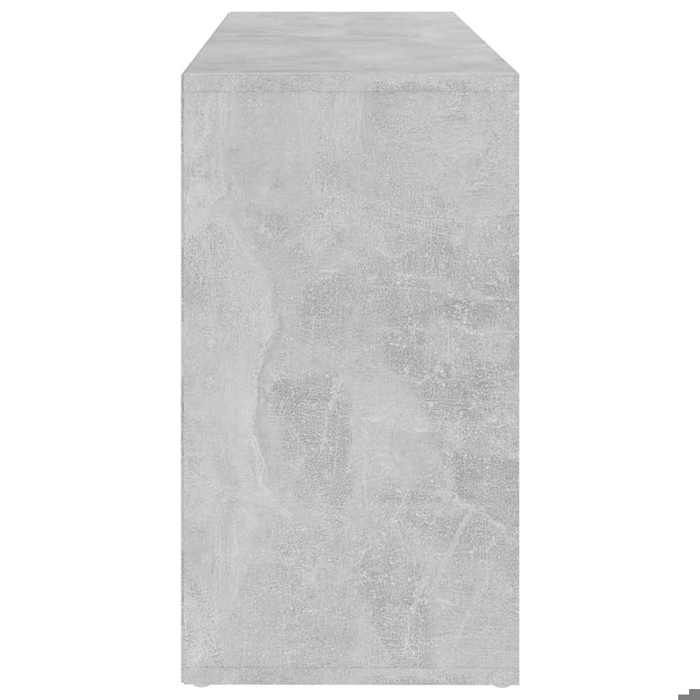 Elégant Meuble à chaussures Gris - Banc à chaussures Gris béton 103x30x55cm - Bois d’ingénierie PRO4919680533029