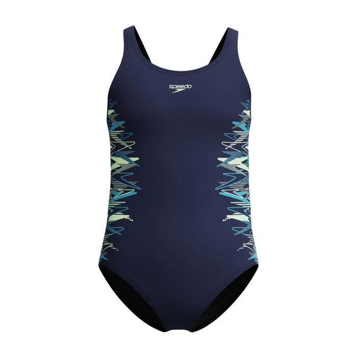 Maillot de bain 1 pièce fille Speedo Placem Muscleb - bleu marine/vert Maillot de bain 1 pièce fille Speedo Placem Muscleb - bleu marine/vert