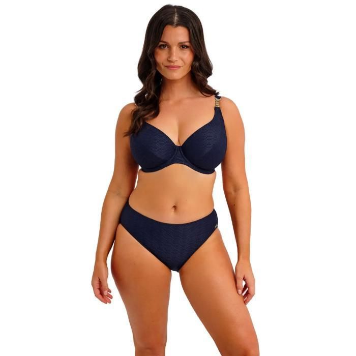 Bas de maillot de bain taille mi-haute femme Fantasie Azores - midnight