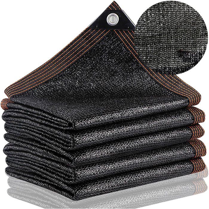 Filet d'ombrage en tissu 2x6m - Protection 95% UV et coupe-vent - Pour ...