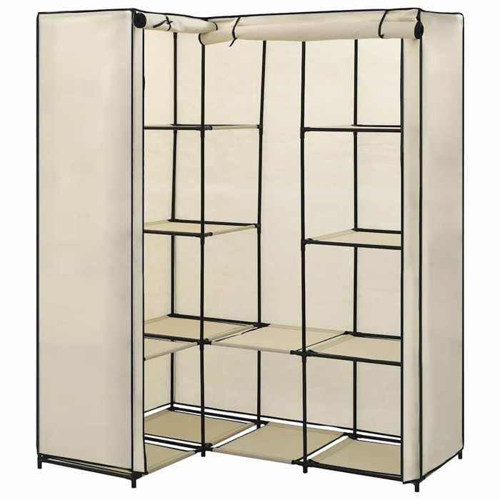 Garde-robe -(1 PCS）- Vidaxl - Armoire penderie Pour chambre dangle Crème 130x87x169  cm 422982yvc24n
