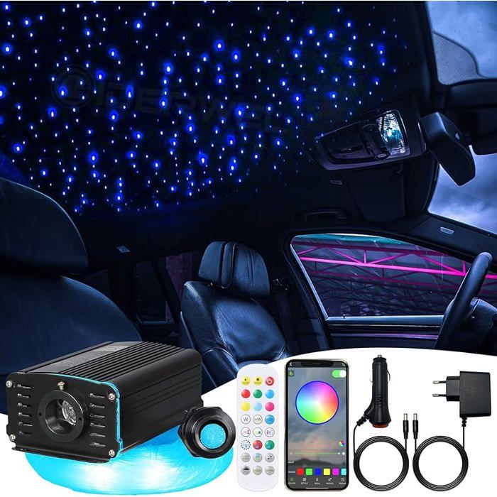 LED Fibre Optique Lumière pour Voiture/Pfond étoile écirage Lampe 300pcs Gsfaserlichter Kit