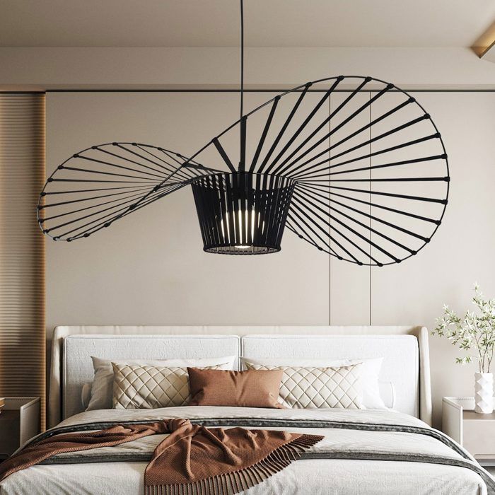 Suspension Vintage Noire MUYUUA E27 140cm Pour Salle À Manger Salon Chambre Couloir