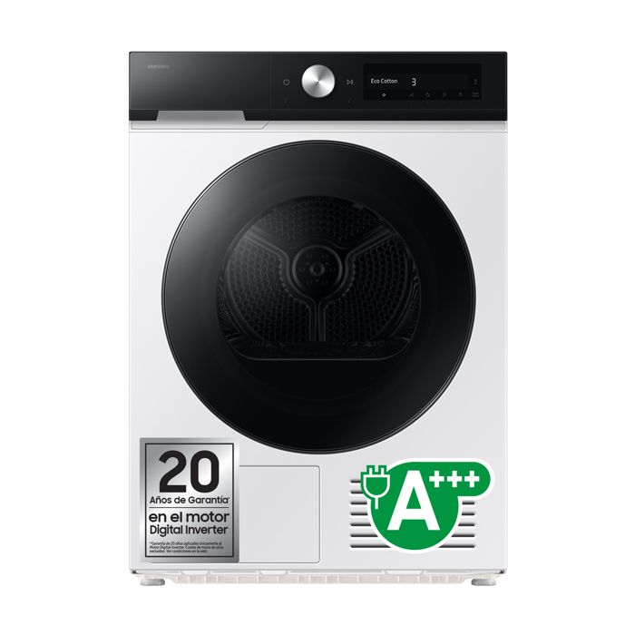 Sèche-linge à pompe à chaleur blanc - Samsung - Pose libre - Chargement frontal - 9 kg - QuickDrive - Séchage IA