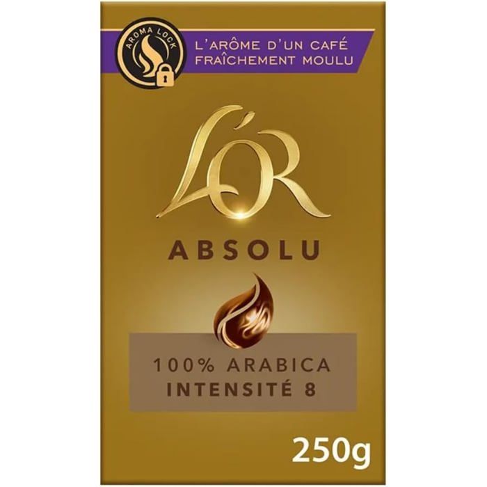 Absolu Café Moulu - Intensité 8 - 250G 100% Arabica Absolu Café Moulu - Intensité 8 - 250G 100% Arabica