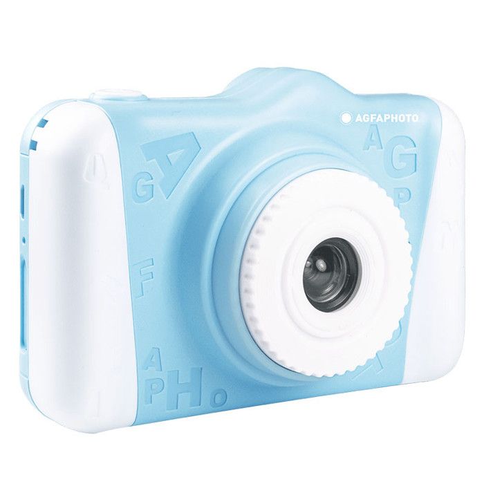 AGFA PHOTO Realikids Cam 2 - Appareil Photo Numérique pour Enfant (Photo, Vidéo, Écran LCD 3.5’, Filtres photos) - Bleu