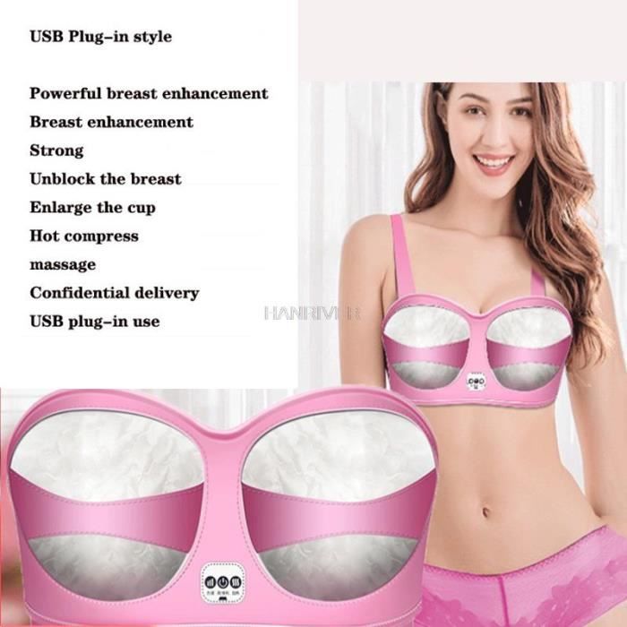 Masque Abdominal électrique - 3 Vitesses, 7 Aimants, Chauffant, Pour Massage Et Ventre Plat