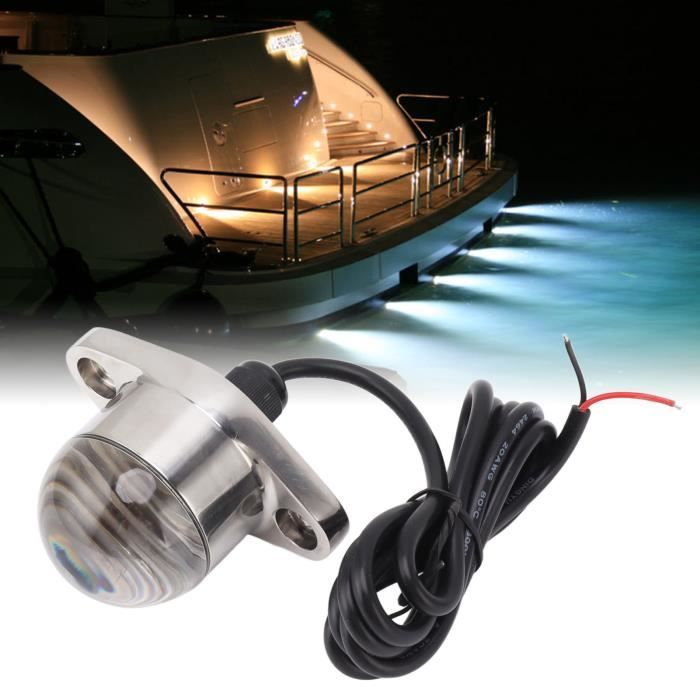 Keenso 2 Feux De Navigation LED 12V En Acier Inoxydable - Lumières De Signalisation Marine