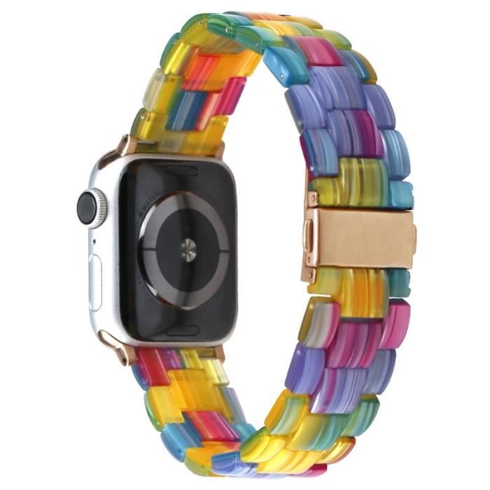 Bracelet tressé multicolore Apple Watch
