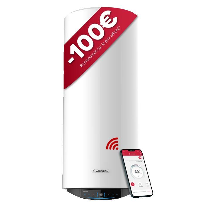 Chauffe-eau électrique connecté 200L – Ariston ABYLEOS WIFI – Fonction Eco Intelligente – Flexibilité Énergétique – ACI