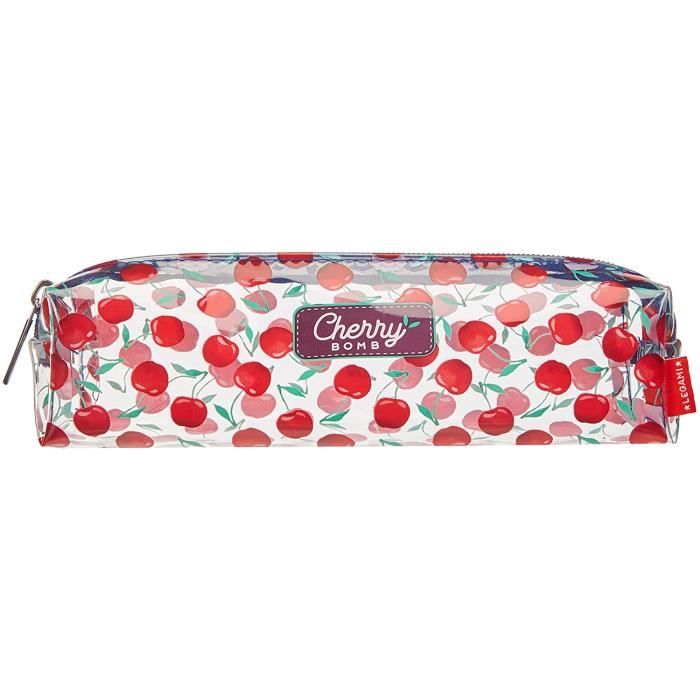 Pochette Transparente Legami Thème Kitty - Fermeture Éclair, 19,5x5,5 Cm