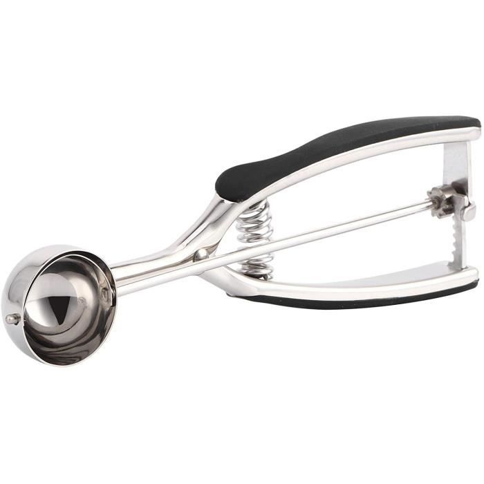 Cuillère à Glace Professionnelle En Inox 304 - Mécanisme éjecteur Rapide, Compatible Lave-vaisselle - Pour Pâtisserie Maison Ou Pro - 3