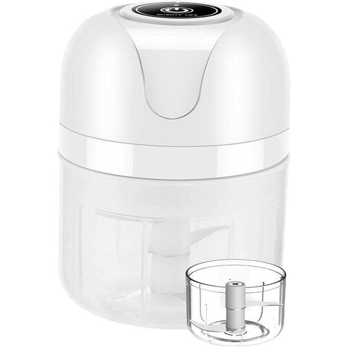 Mini Hachoir à ail électrique - [MARQUE] - Coupe-oignons - Broyeur à ail - Mélangeur de Nourriture