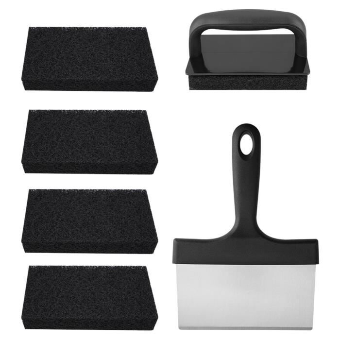 Kit De Nettoyage De Plaque De Cuisson Polyvalent Ensemble D De Nettoyage De Gril Pour Surfaces Chaudes Ou Froides Brosses De Grattoir~p151374784