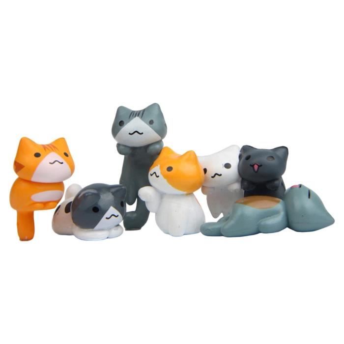 Lot De 2 Statues De Chat En Porcelaine - Art Déco - Pour Déco Intérieur