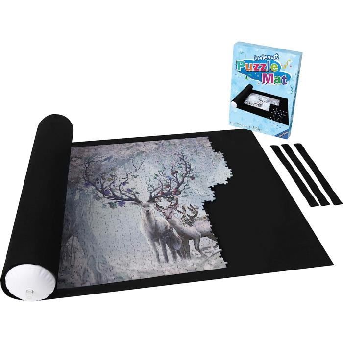 Puzzle Rouleau de stockage Tapis Jigroll jusqu'à 1500 pièces avec cordon de serrage sac de Puzzle Rouleau de stockage Tapis Jigroll jusqu'à 1500 pièces avec cordon de serrage sac de
