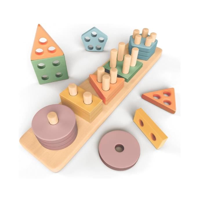 GUHAOOL Jeux Montessori à Empiler Et De Tri Couleurs 1 2 3 Ans,2 En 1 Jouets Trieurs De Formes Montessori Jeu De Peche Magnetique Puzzles A Trier Les Formes Cadeau De Noel Pour Garcons Filles 1 2 3ans GUHAOOL Jeux Montessori à Empiler Et De Tri Couleurs 1 2 3 Ans,2 En 1 Jouets Trieurs De Formes Montessori Jeu De Peche Magnetique Puzzles A Trier Les Formes Cadeau De Noel Pour Garcons Filles 1 2 3ans