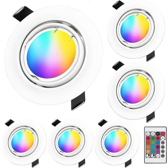 Ampoule LED Réflecteur GU10 5.5W (équivalent 35W) - Blanc Chaud 3000K, 400lm | Autonomie 70 Min Sur Batterie | Marque Xanlite