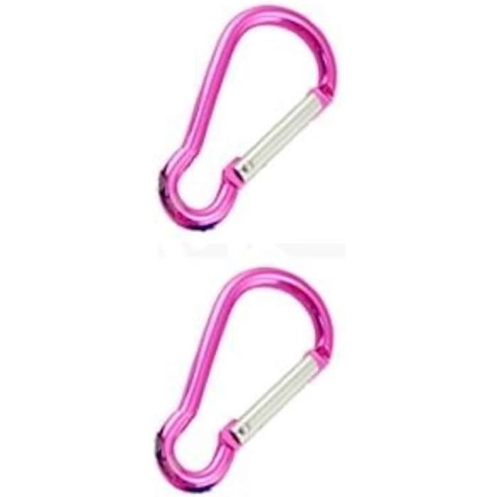 Lot De 10 Mousquetons Mini En Aluminium - 3,3 Cm - Clip Porte-Clés Pour Camping, Randonnée