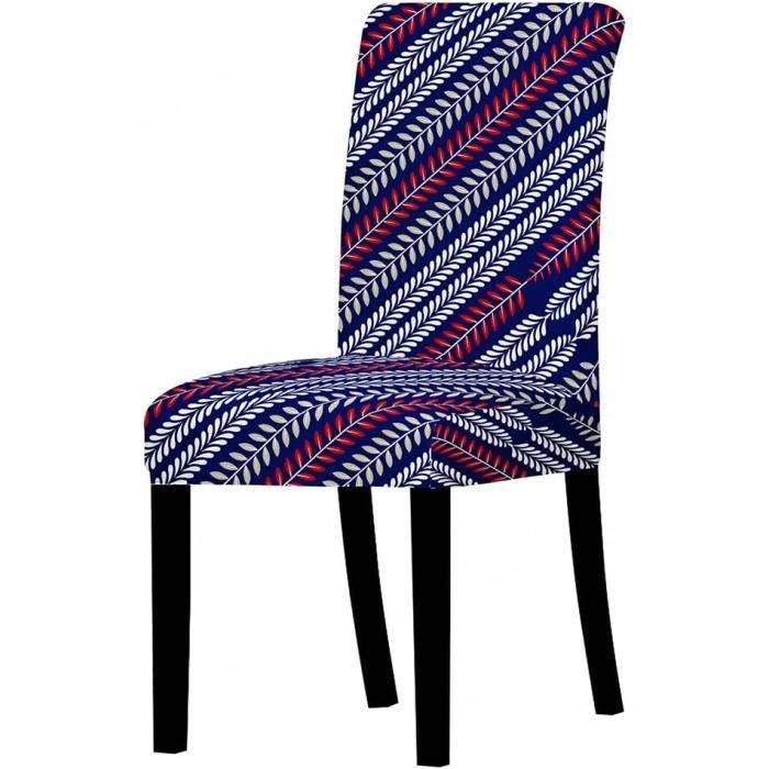 4 Housses De Chaise Velours Scandinave - Housse Extensible Sans Accoudoirs - Protection 360°