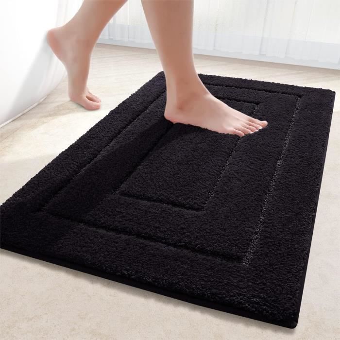 Homaxy Tapis De Bain Shaggy Antidérapant Lavable - Doux Et Moelleux - À