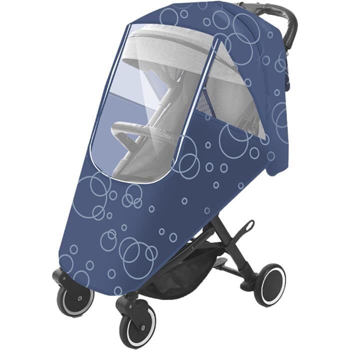 Housse De Pluie Universelle Pour Poussette - Protection Imperméable, Anti-Vent Et Poussière, PVC Épais Transparent Pour Bébé
