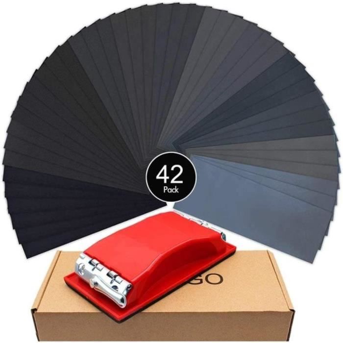 Qiilu Bloc De Ponçage Sans Poussière Bloc De Ponçage à La Main Multi