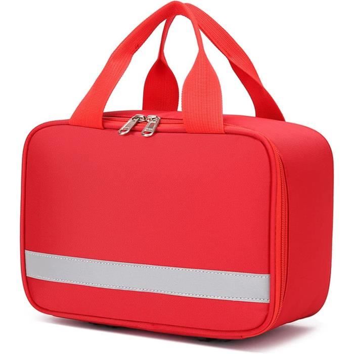 Mini Trousse De Secours Portable - 3 Compartiments - Nylon Imperméable 13x10x4 Cm - Pour Voyage - 13