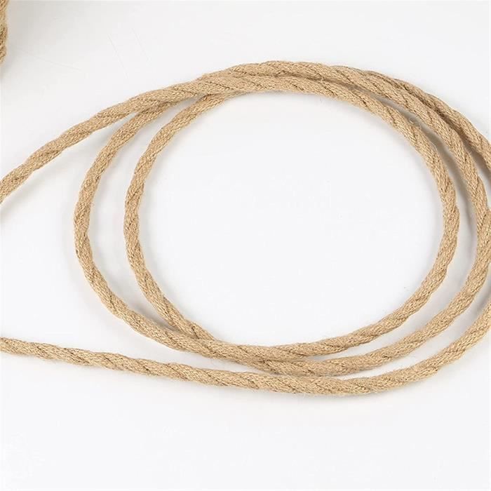Cavo Elettrico Intrecciato In Tessuto 5m LEDSONE - Stile Vintage Per Lampadine E27, Filo Cordato