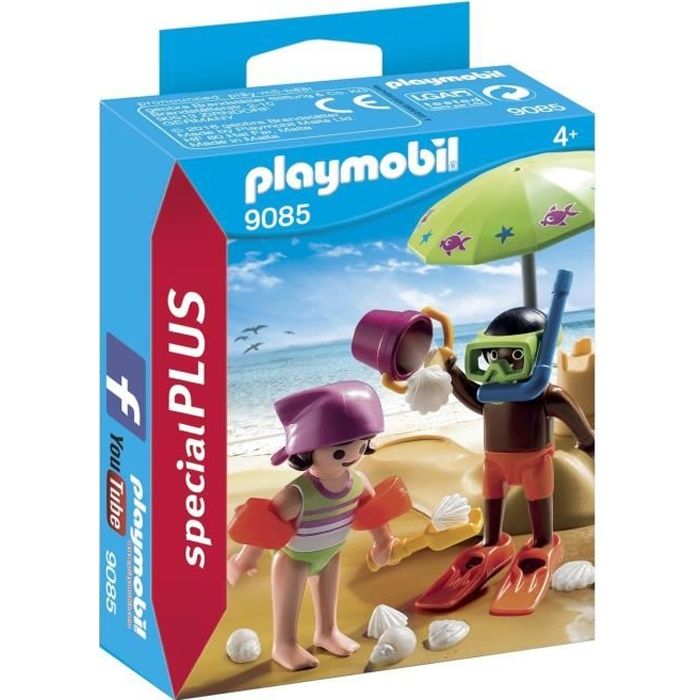 PLAYMOBIL - Enfants et Châteaux de Sable - Playmobil Special Plus - Contient 2 personnages - 4 ans et plus