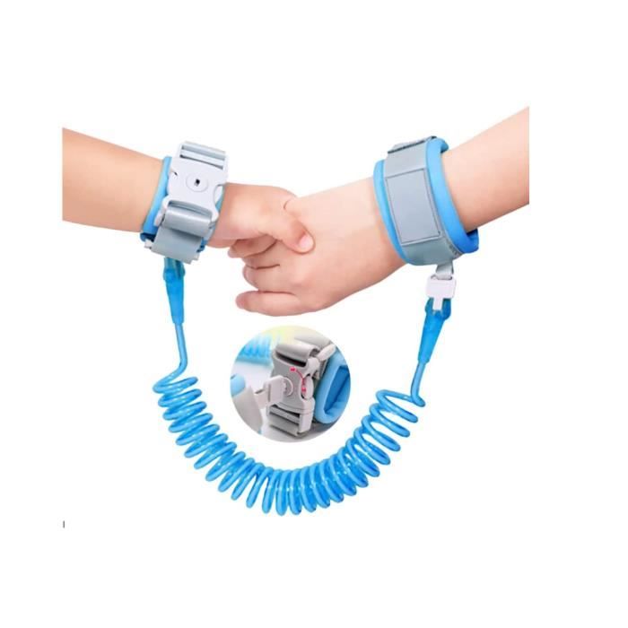 Harnais Anti-Perte Enfant - Bracelet Sécurité 2m Avec Câble Acier - Idéal Centre Commercial, Parc