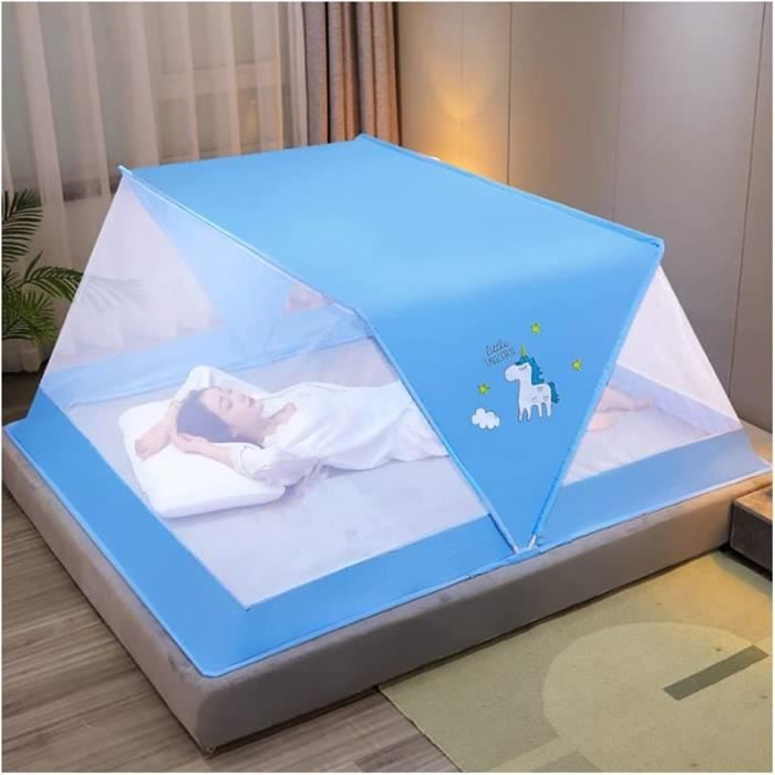 Moustiquaire Pop-up Pliable – 200x80x56 Cm, Protection 360° Anti-moustiques, Ultra-légère, Pour Lit Simple, Camping, Dortoir, Maison