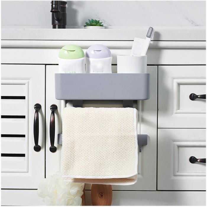 Etagere De Rangement Murale Pour Salle De Bain Porte Serviette