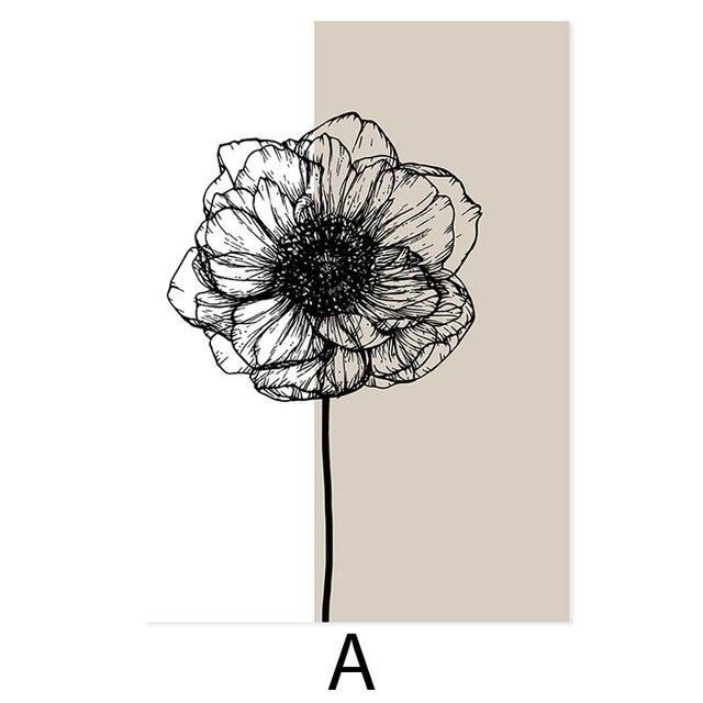 Impression Sur Toile Aquarelle Fleurs Affiches Bleu Pivoine