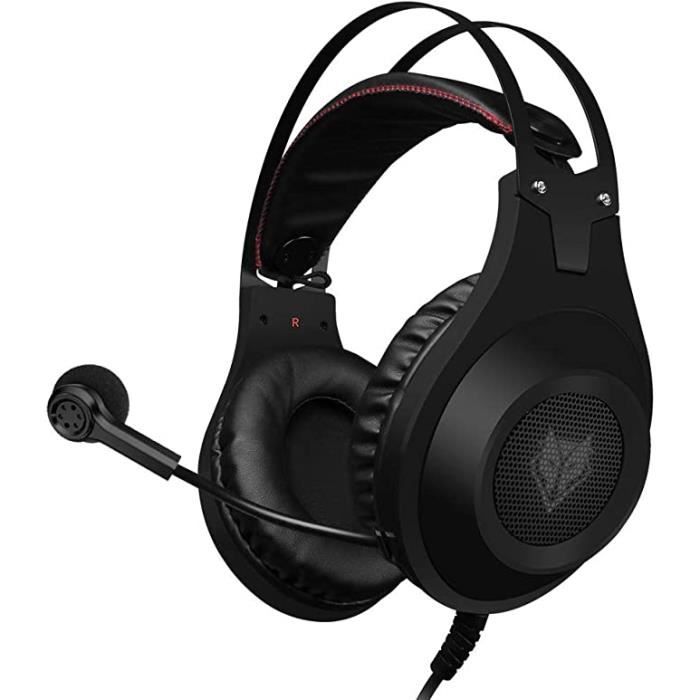 NUBWO Casque de jeu -  - N2 - Compatible Xbox One et PS4 - Microphone st&eacute;r&eacute;o - Filaire