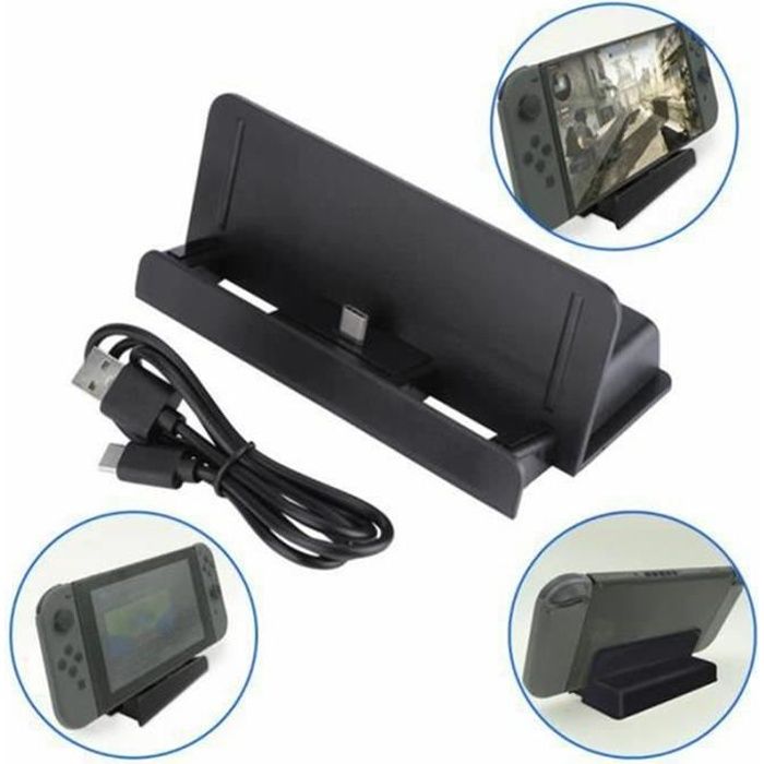 Accessoires Nintendo Switch,Câble d'alimentation USB de 3m pour charger les  manettes sans fil de PS4-XBOX ONE - Type black - Cdiscount Informatique