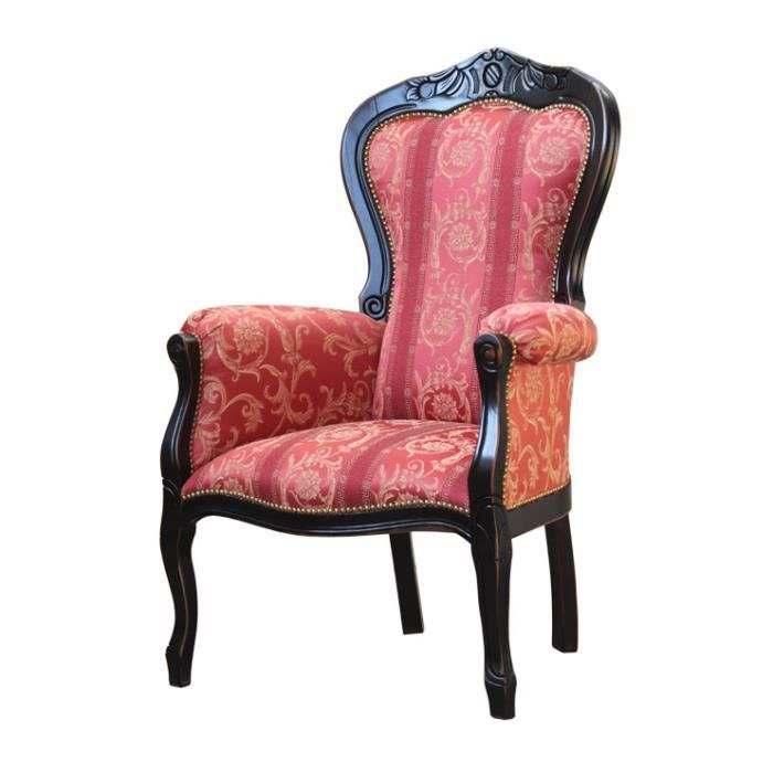 Fauteuil classique sculpté  Cdiscount Maison