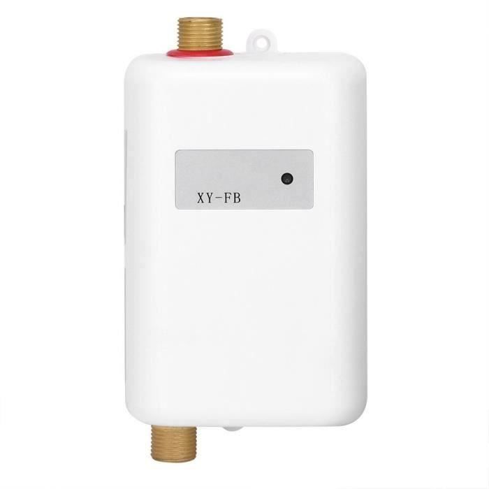 blanc Delaman Mini Chauffe-eau instantané électrique sans réservoir pour salle de bain Cuisine Lavage UE Plug 220V 3000W 1PC Chauffe-eau instantané 