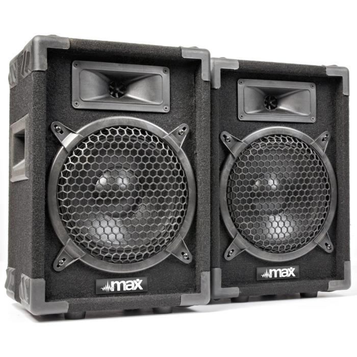 Enceintes Passives MAX MAX8 - Max - 8 - Puissance 400 Watts - Woofer et Tweeter