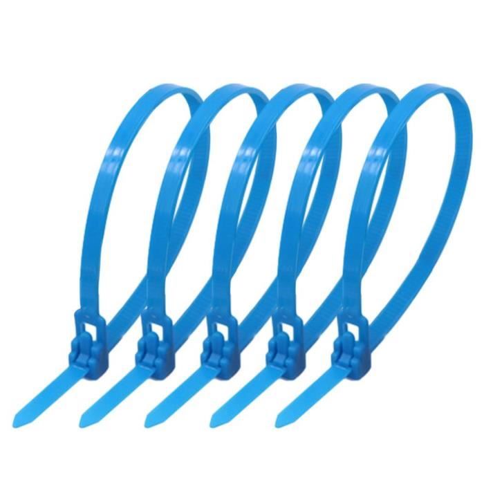 Attaches Pour Câble Nylon 2,5 Mm X 100 Mm - Lot De 100, Noires, Résistantes - Pour Rangement, Bricolage, Jardin - 7