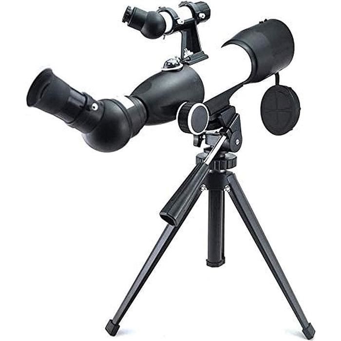 Télescope Enfant 60mm Métal - 3 Oculaires, Trépied Aluminium Réglable, 40 Activités, Dès 8 Ans