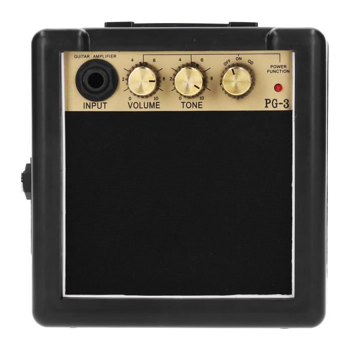 Haut-parleur de guitare, amplificateur de guitare PG-3 3 W, portable pour guitare électrique Guitariste Stage Performance basse