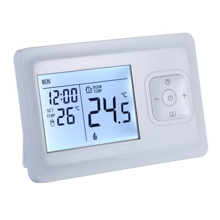 Thermostat de chauffage numérique LCD Fournaise murale programmable