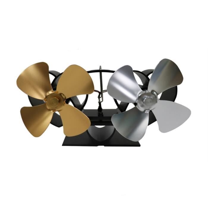 Ensemble Ventilateur Magnétique Pour Poêle Valiant Remora + Thermomètre - Rouge