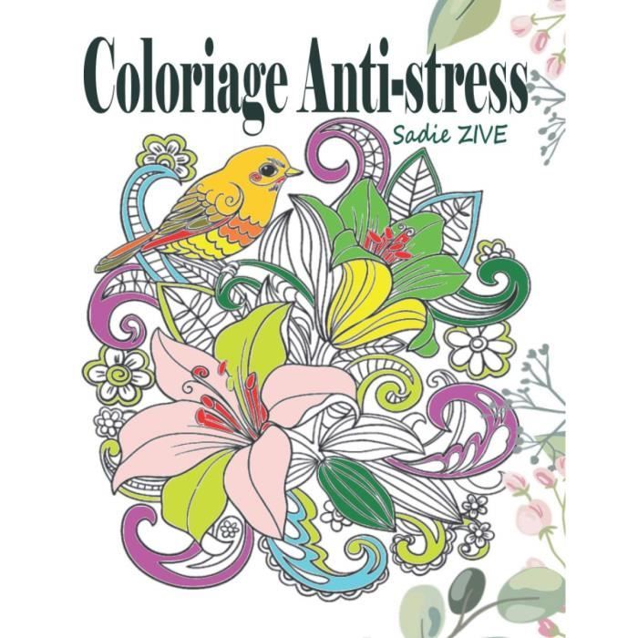 1303 coloriage anti stress livre de adulte avec 75 dessins pour adultes 76 pages format a4 cdiscount jeux jouets coloriages poissons d&#x00027;eau douce